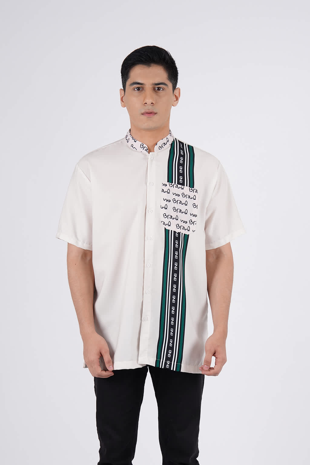 BNB RAYDHEEN MAN SHIRT - EMERALD GREEN - BRAND NO BRAND NEW YORK