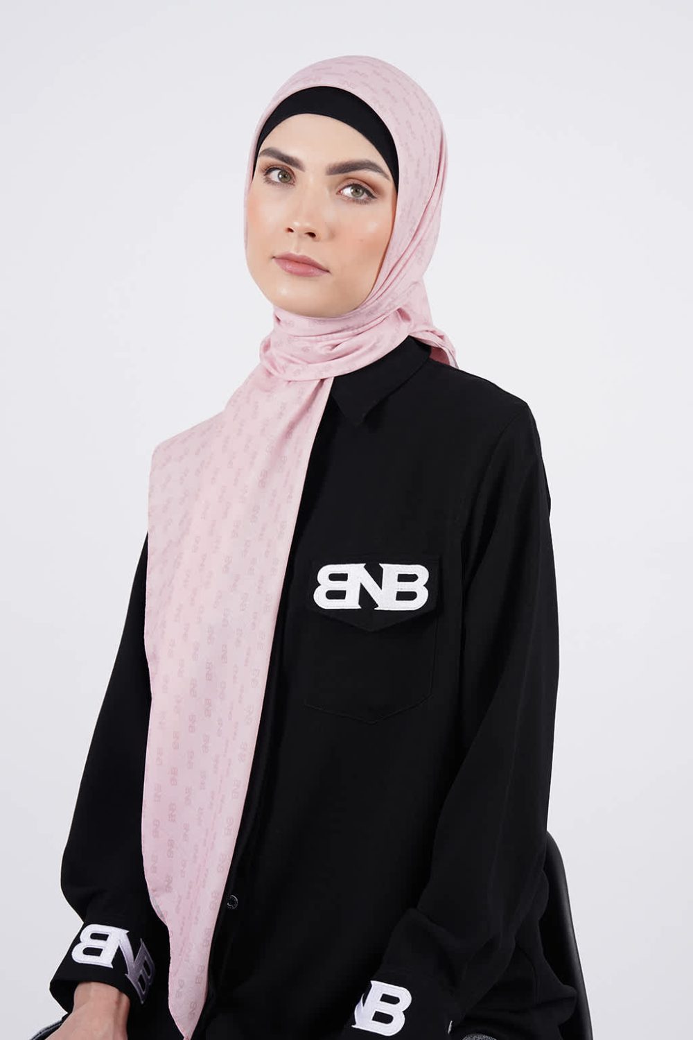 BNB DIXON SCARF - DUSTY PINK - Image 3
