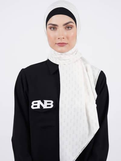BNB DIXON SCARF - BROKEN WHITE