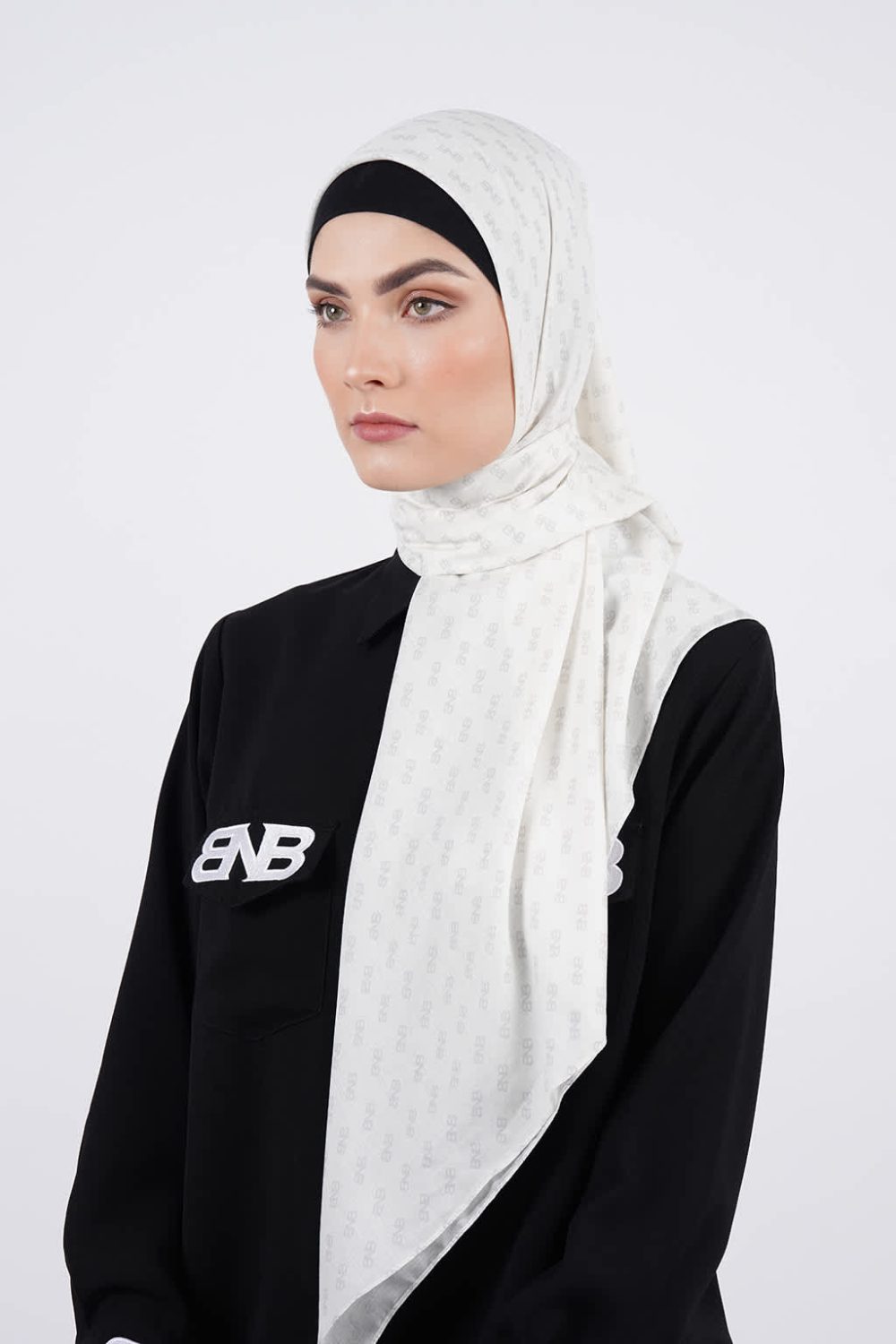 BNB DIXON SCARF - BROKEN WHITE - Image 3