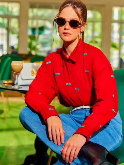 BNB WICHITA TOP - MAROON