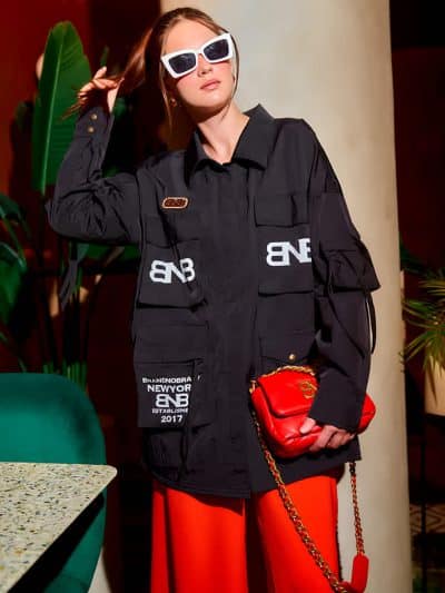 BNB BRENTWOOD TOP - BLACK