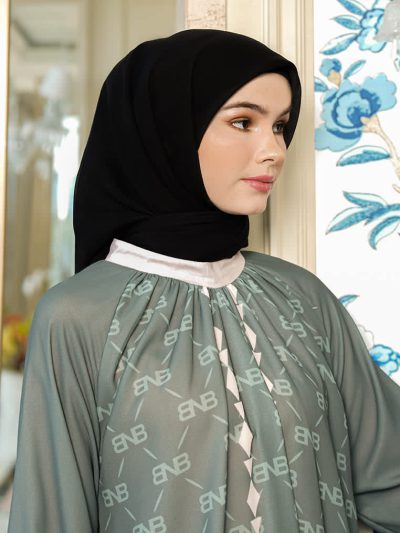 BNB PLAIN SCARF - BLACK