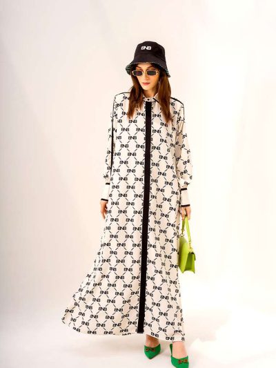 BNB ETTERVILLE DRESS - BROKEN WHITE