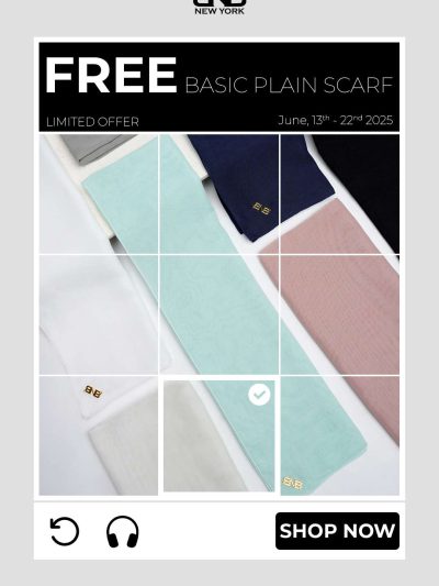 BGI BASIC PLAIN SCRAF - GIFT
