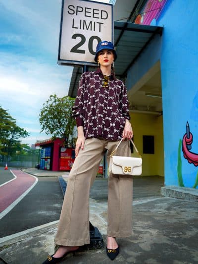 BNB ETTERVILLE TOP - BURGUNDY