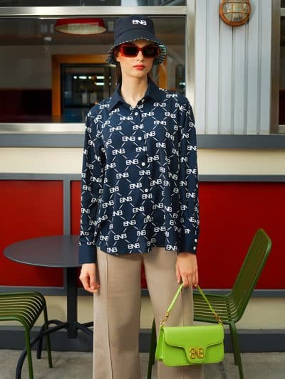 BNB ETTERVILLE TOP - DARK NAVY