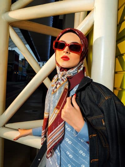 BNB MILTON SCARF - MAROON