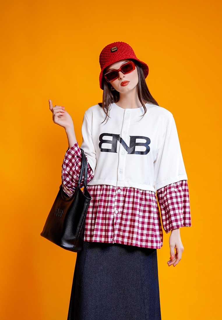 BNB WINTHROP TOP - BROKEN WHITE - Image 2