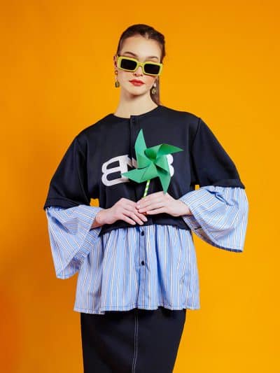 BNB WINTHROP TOP - BLACK