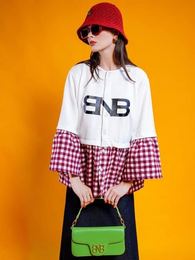 BNB WINTHROP TOP - BROKEN WHITE