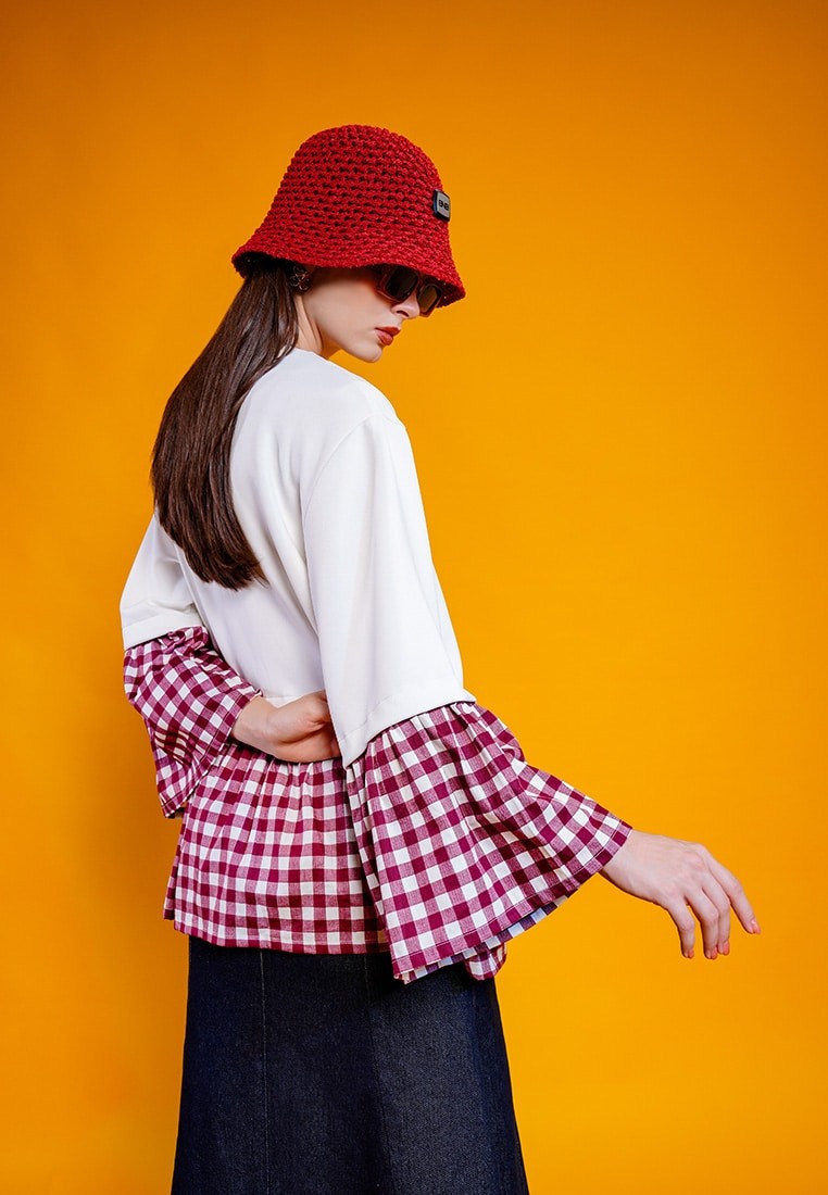 BNB WINTHROP TOP - BROKEN WHITE - Image 4