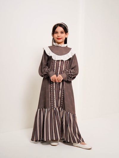 BNB CALVERTON GIRL DRESS - TAUPE