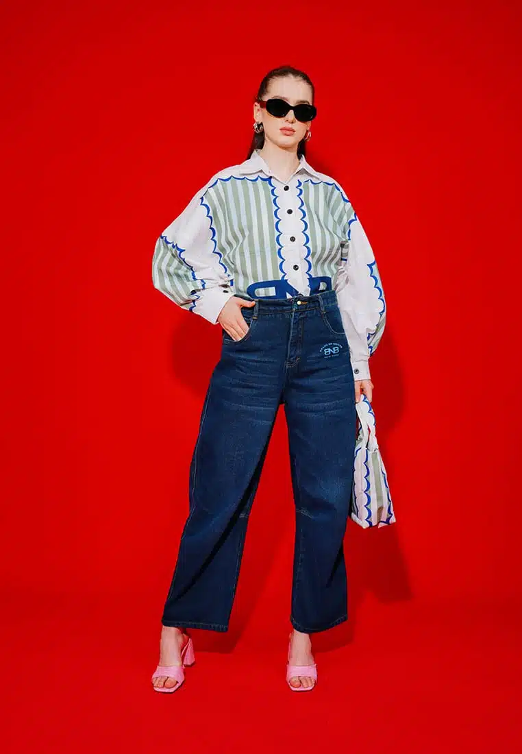 BNB CARNEIGE PANTS - DARK BLUE - Image 2