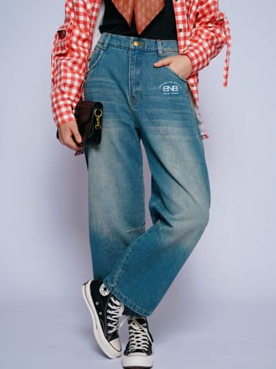 BNB CARNEIGE PANTS - LIGHT BLUE