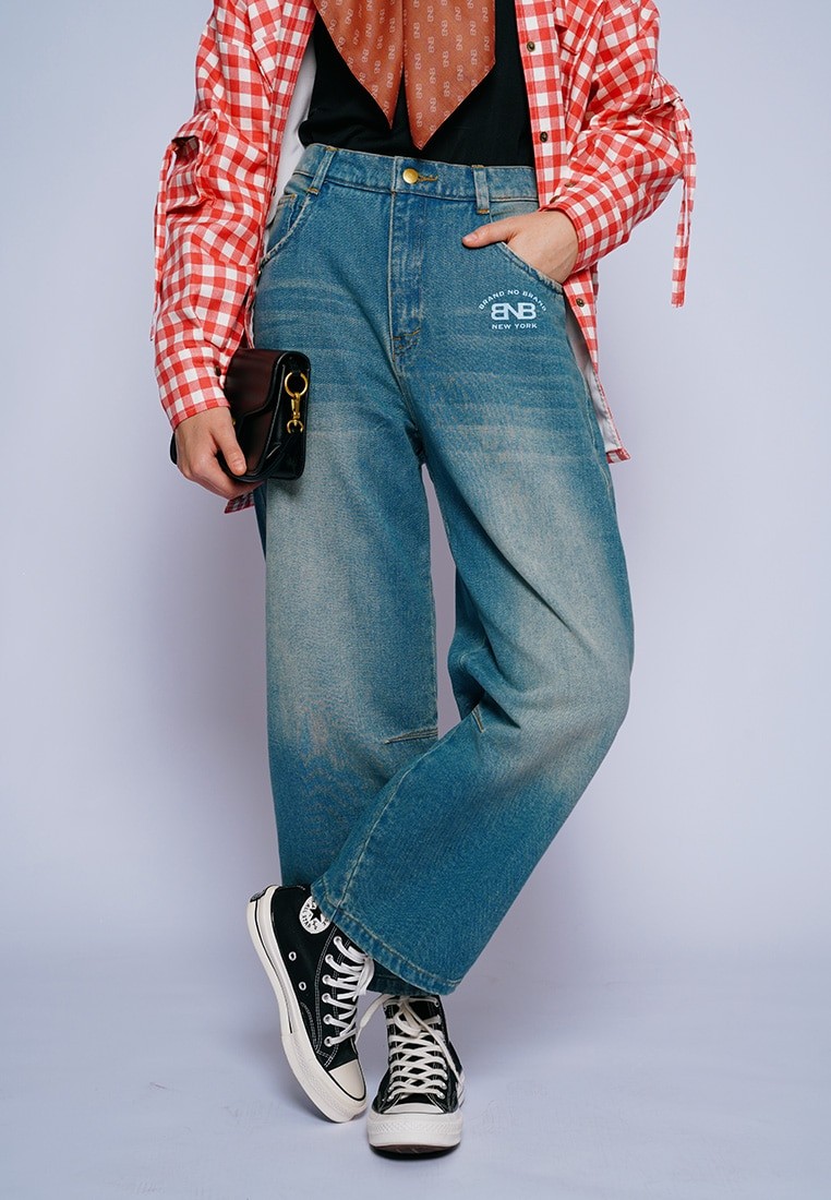 BNB CARNEIGE PANTS - LIGHT BLUE