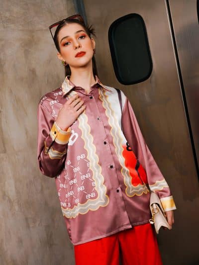 BNB HAZLETT TOP - BROWN