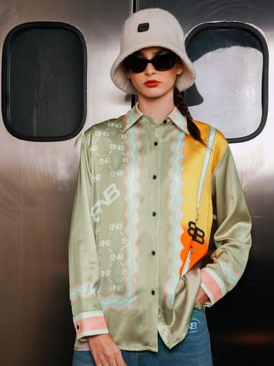 BNB HAZLETT TOP - OLIVE