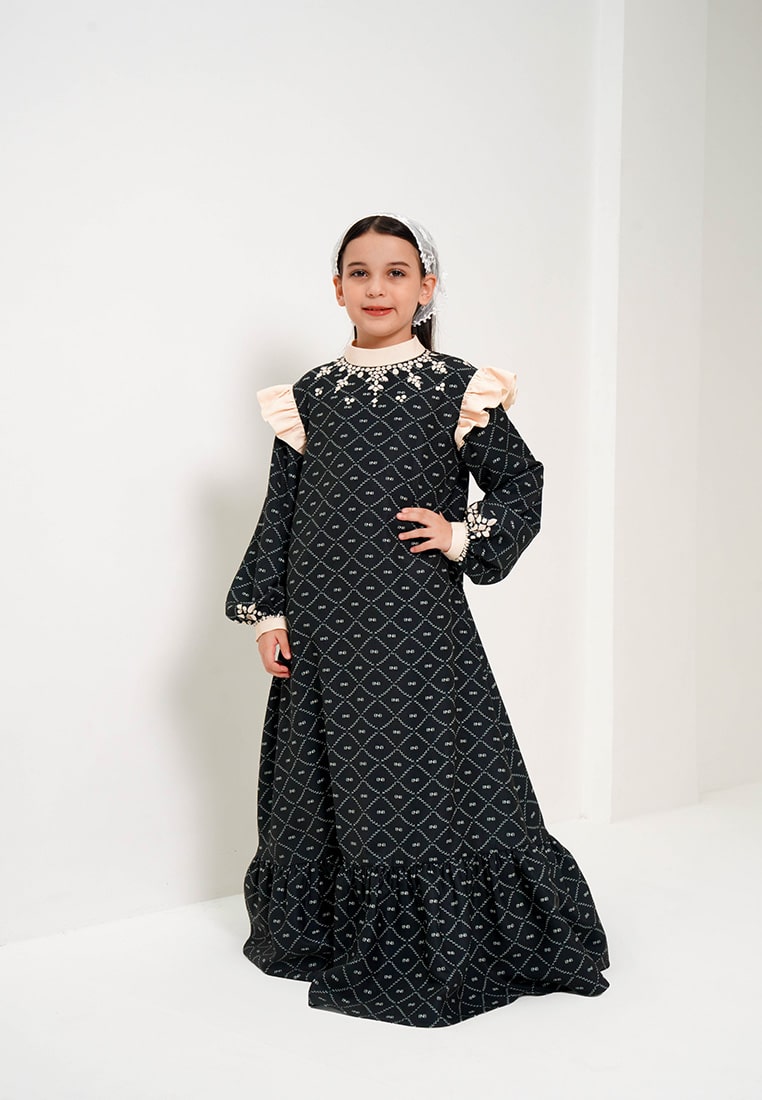 BNB MIDDLETON GIRL DRESS - BLACK