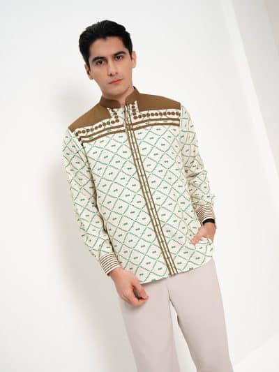 BNB MIDDLETON MAN SHIRT - CREAM-IVORY