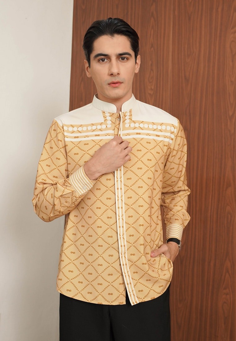 BNB MIDDLETON MAN SHIRT - MOCCA