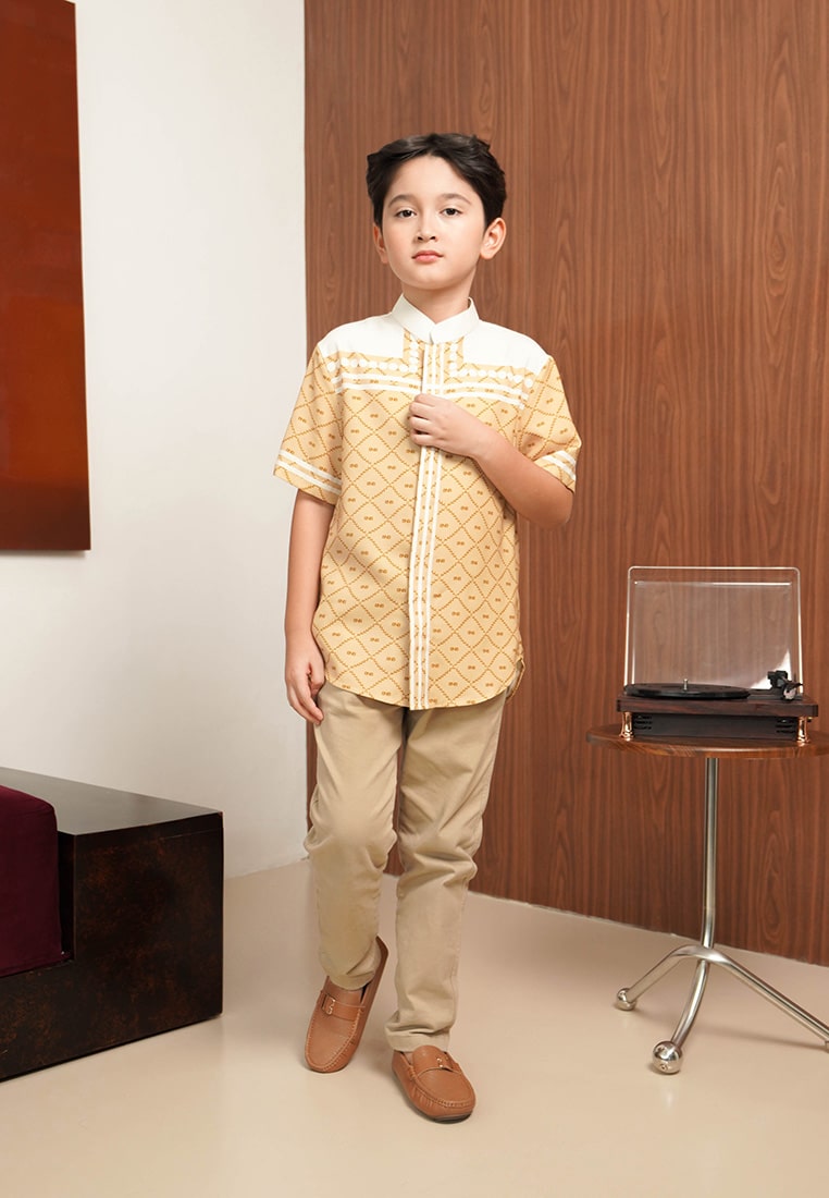 BNB MIDDLETON BOY SHIRT - MOCCA