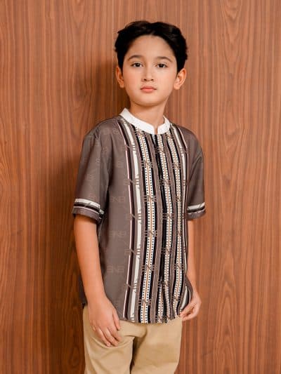 BNB CALVERTON BOY SHIRT - TAUPE