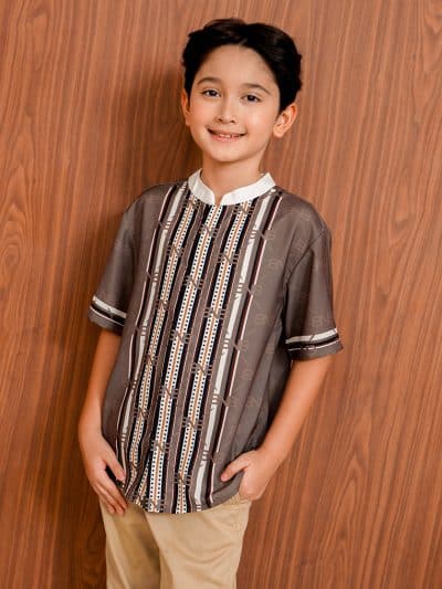 BNB CALVERTON BOY SHIRT - TAUPE