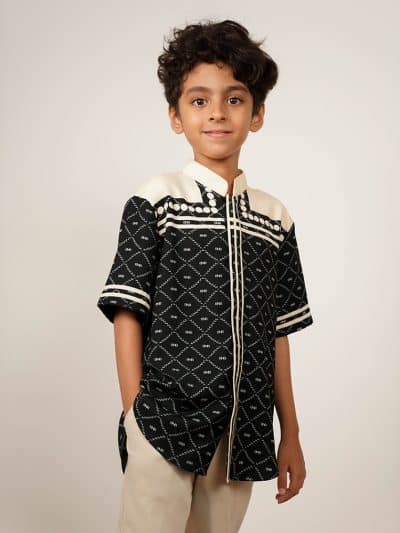 BNB MIDDLETON BOY SHIRT - BLACK
