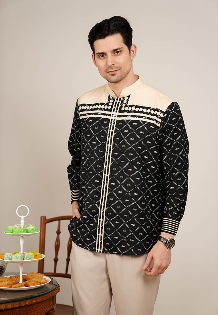 BNB MIDDLETON MAN SHIRT - BLACK