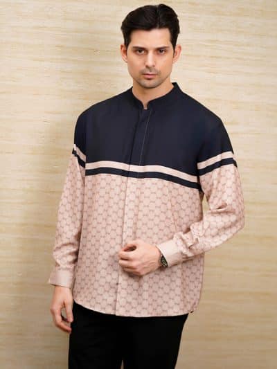 BNB HARRINGTON MAN SHIRT - CREAM