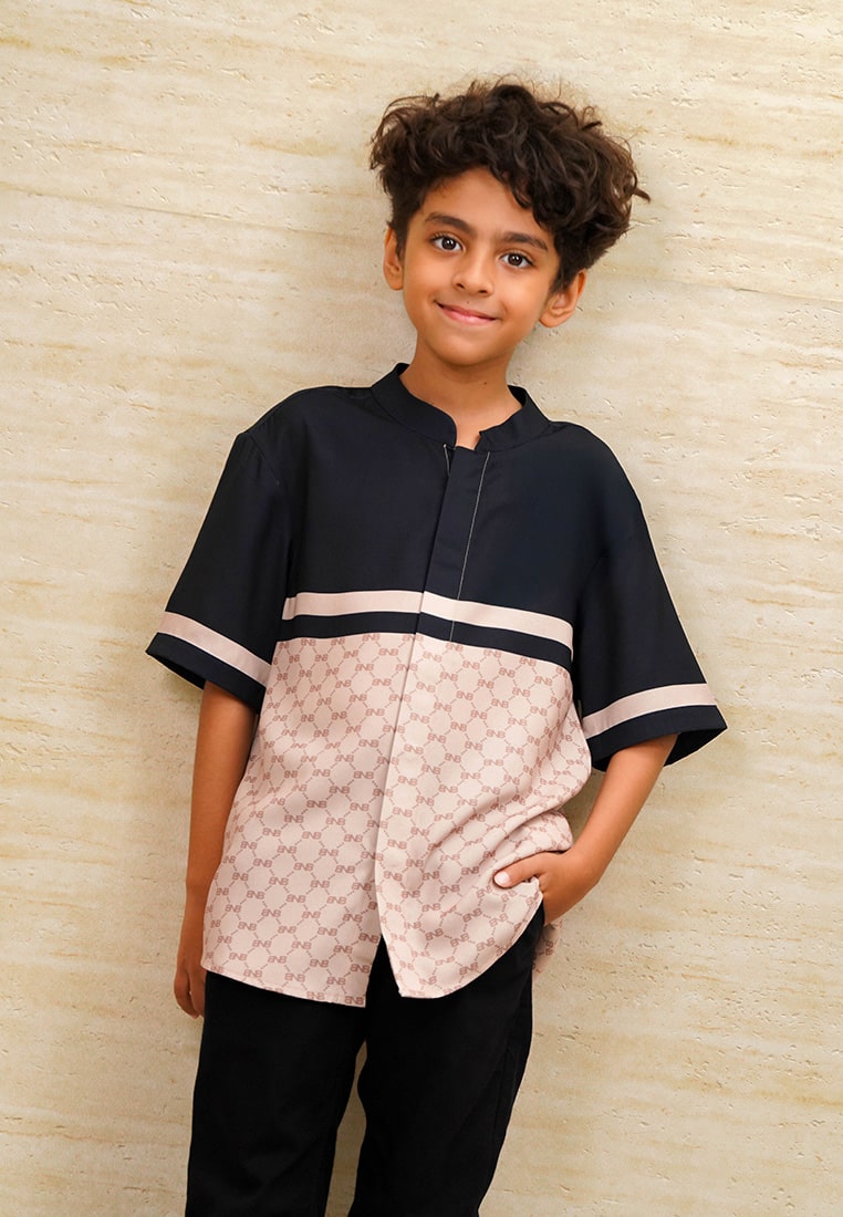 BNB HARRINGTON BOY SHIRT - CREAM - Image 2