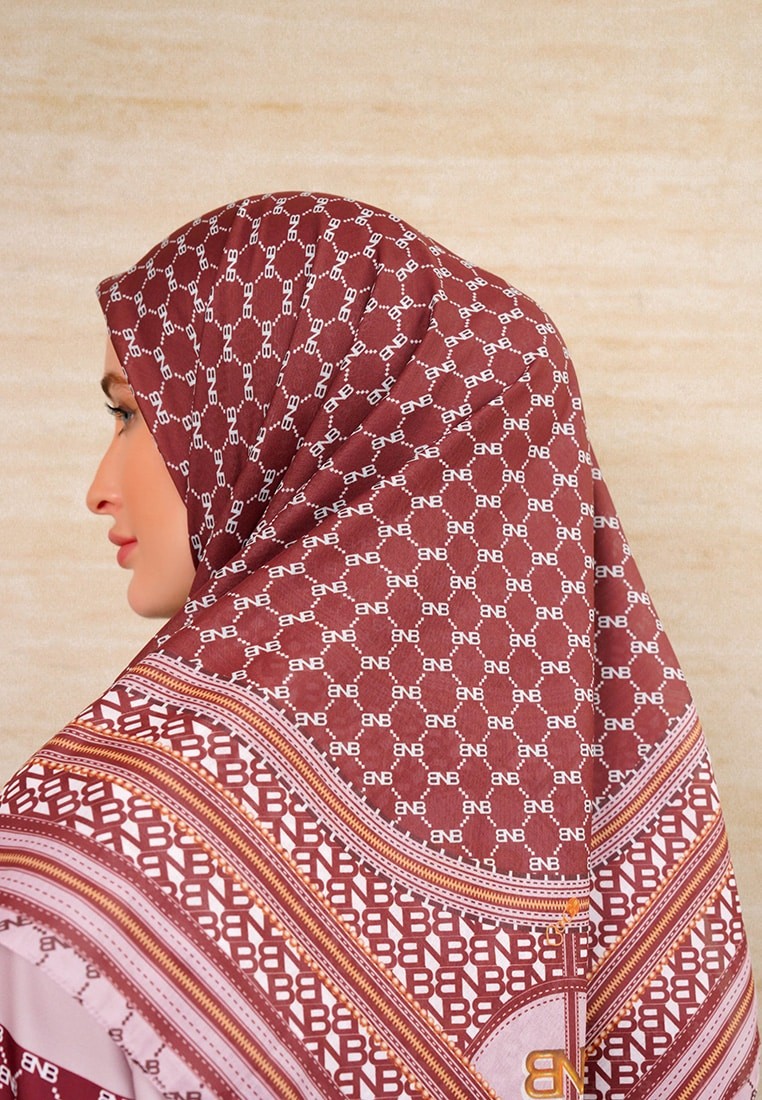 BNB HARRINGTON SCARF - MAROON - Image 6