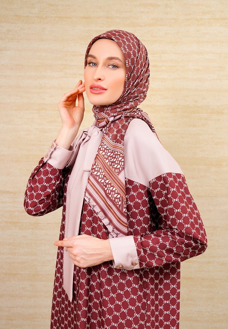 BNB HARRINGTON SCARF - MAROON