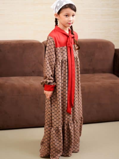 BNB HARRINGTON GIRL DRESS - BROWN