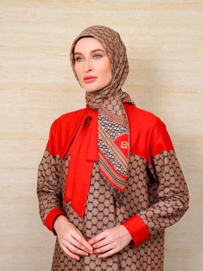 BNB HARRINGTON SCARF - BROWN