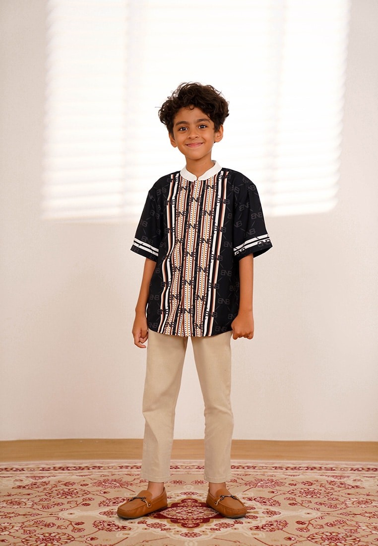 BNB CALVERTON BOY SHIRT - BLACK