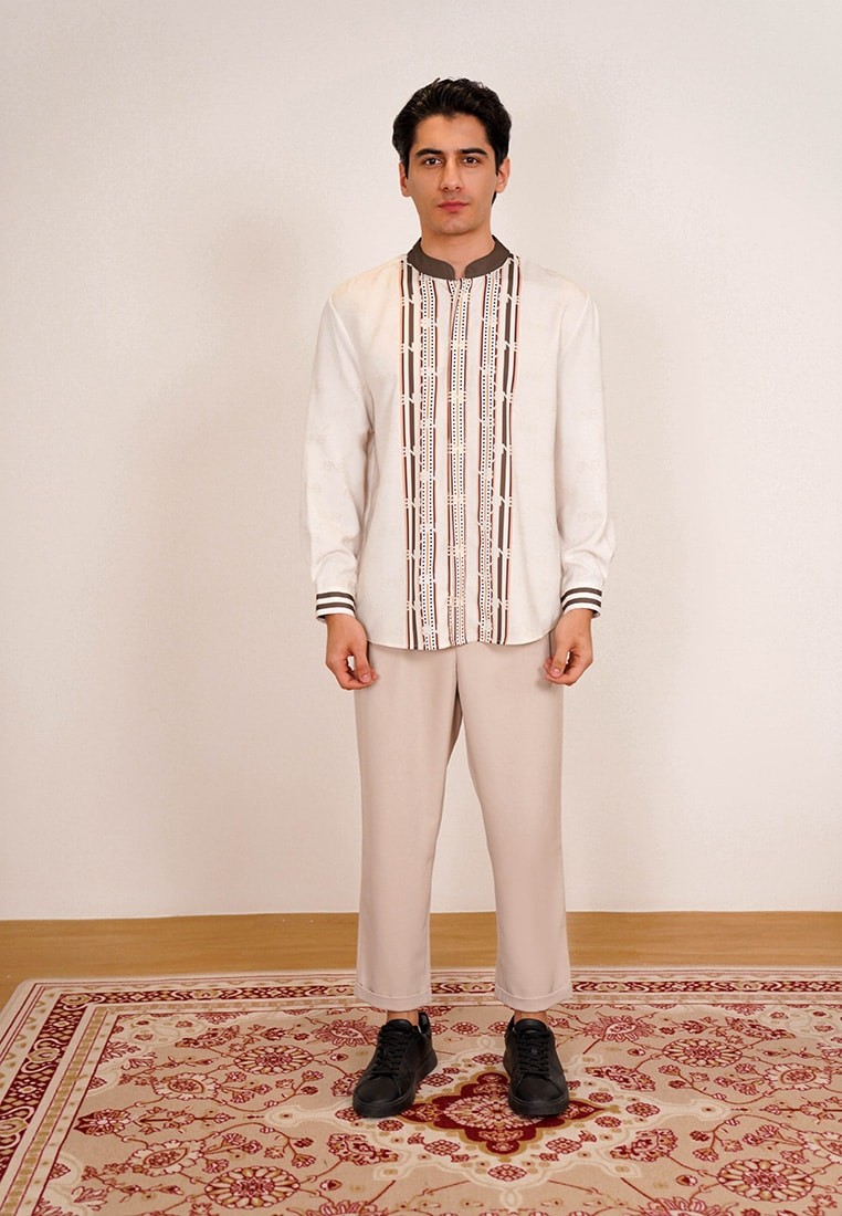 BNB CALVERTON MAN SHIRT - IVORY