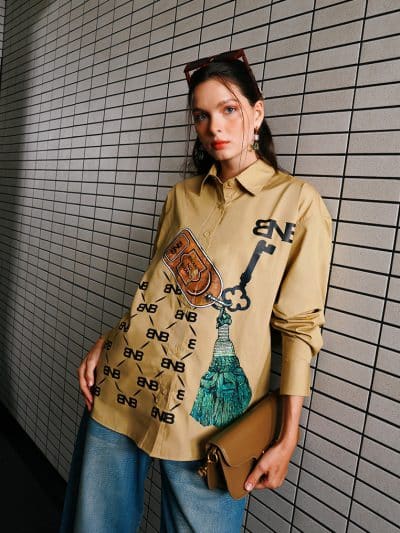 BNB SANFORD TOP - BROWN