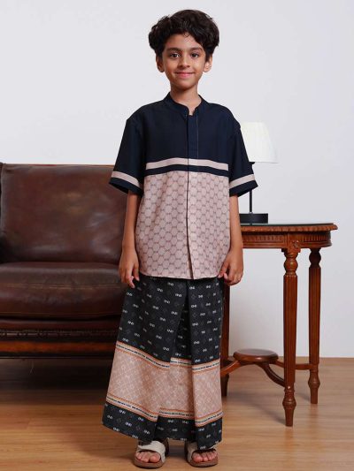BNB QIBLA SARUNG KIDS - BLACK