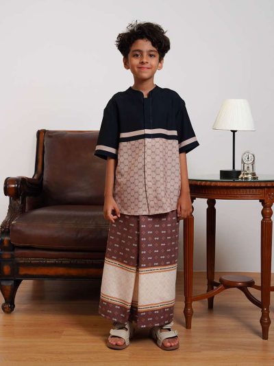 BNB QIBLA SARUNG KIDS - BROWN