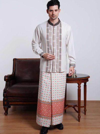 BNB QIBLA SARUNG MEN - IVORY