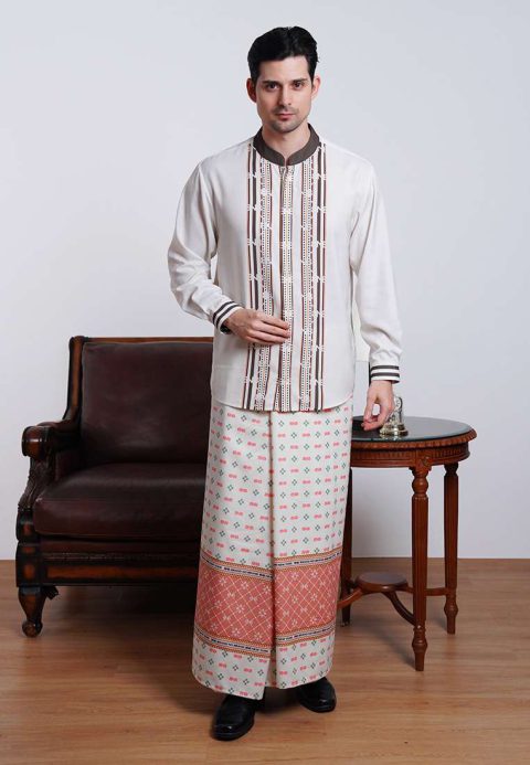 BNB QIBLA SARUNG MEN - IVORY