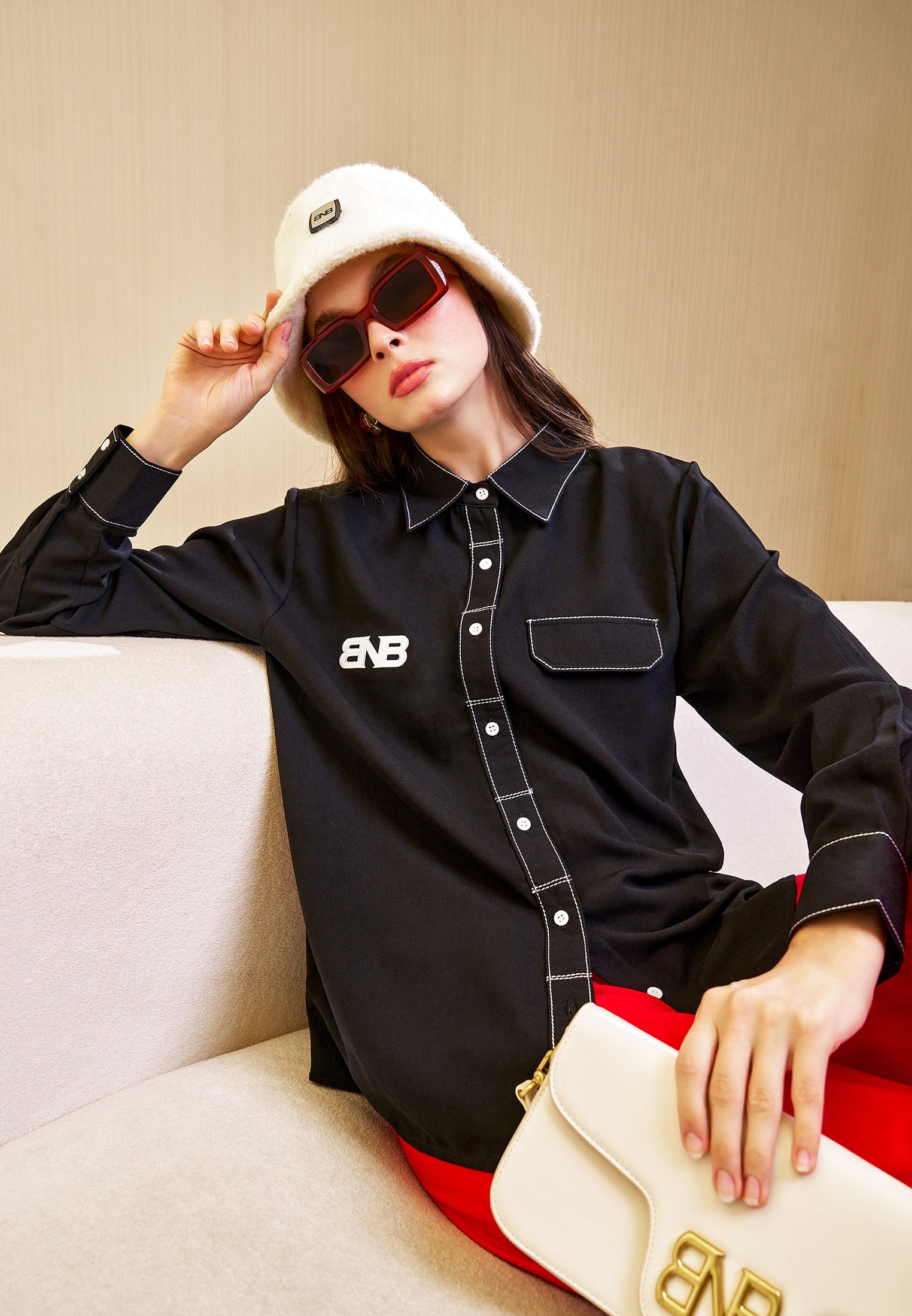 BNB ONEIDA TOP - BLACK