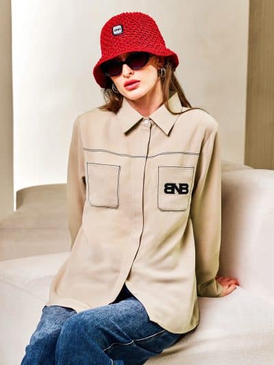 BNB ONEIDA TOP - BROWN