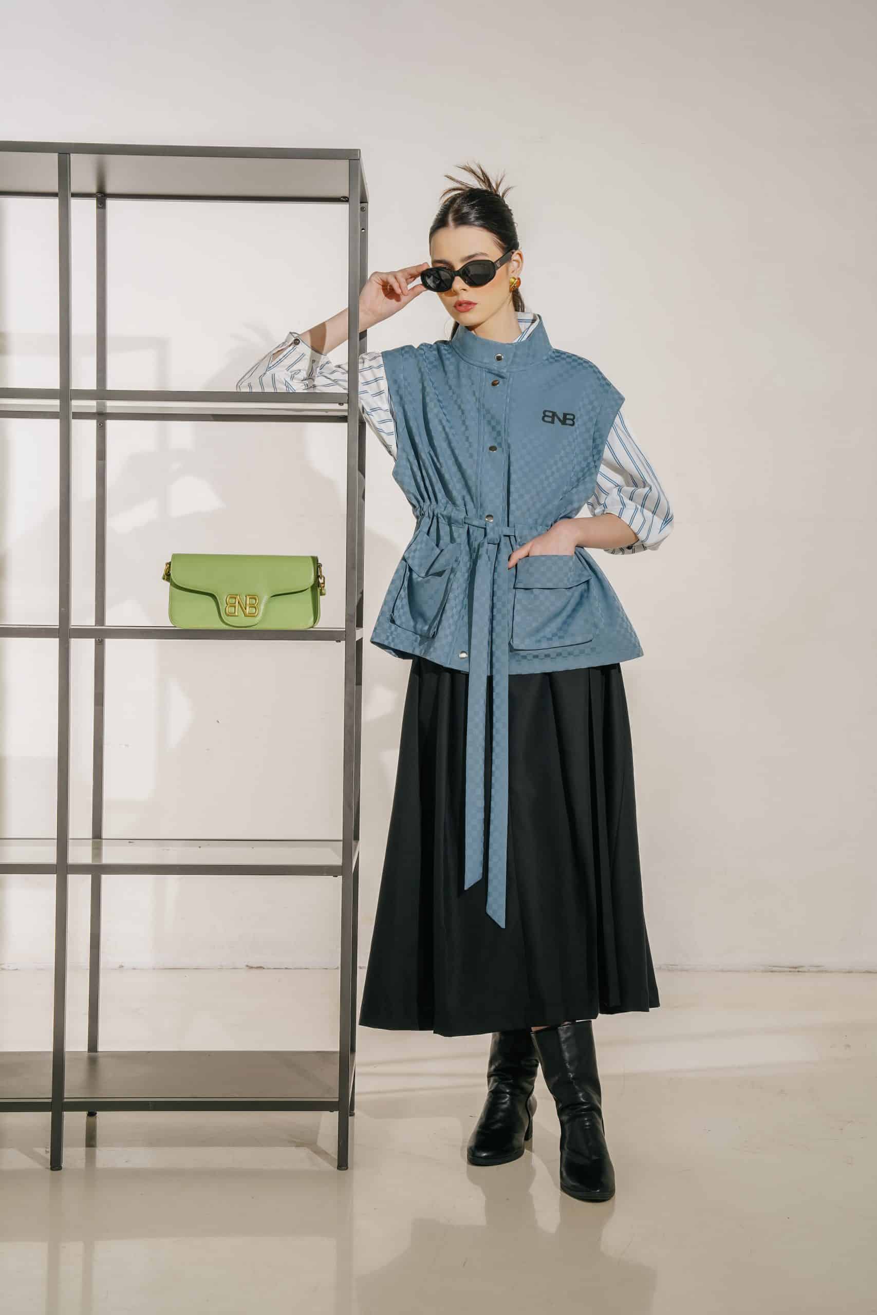 BNB HUDSELLE SKIRT - BLACK - Image 4