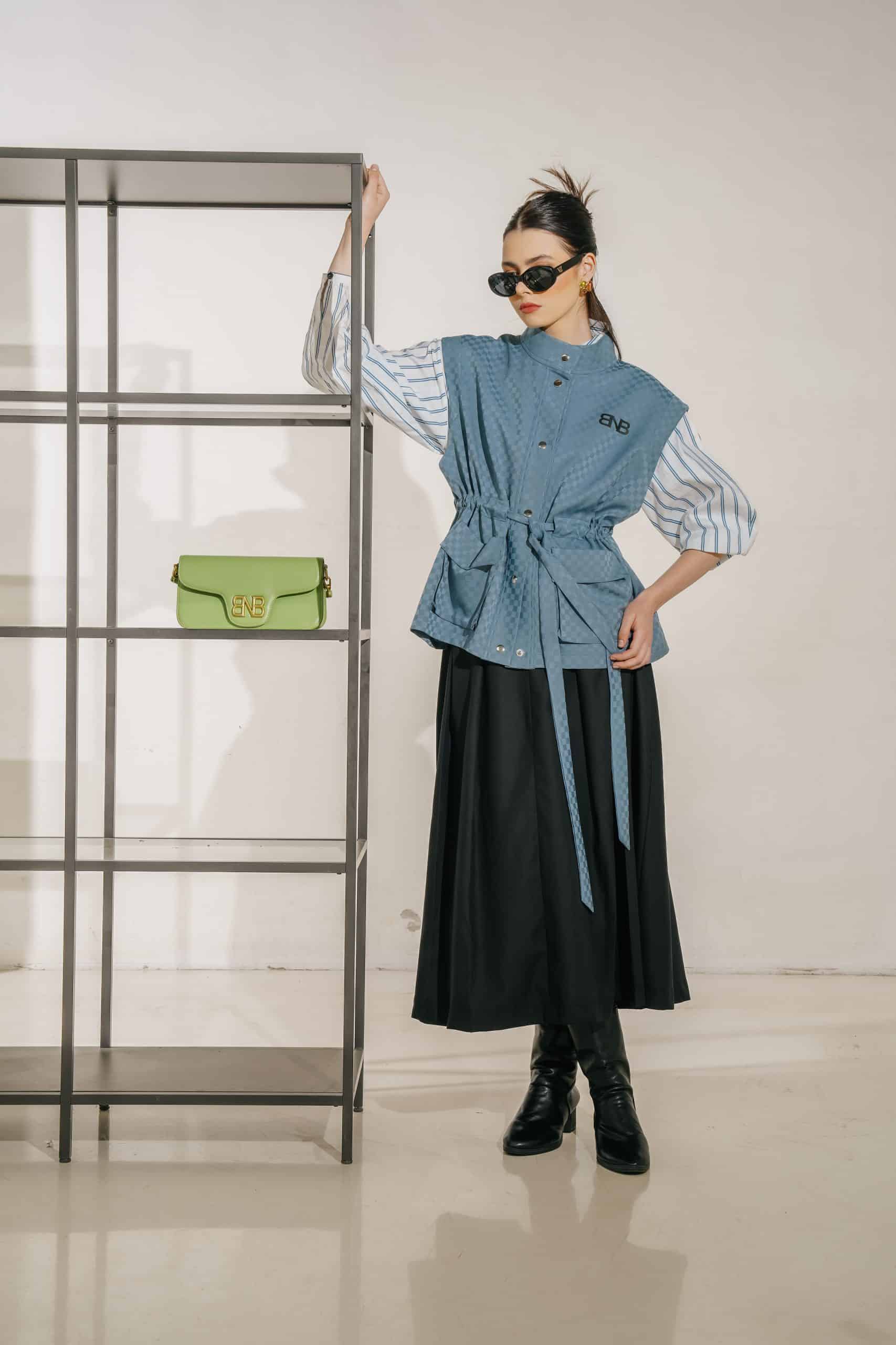 BNB HUDSELLE SKIRT - BLACK - Image 3