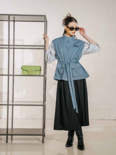 BNB HUDSELLE SKIRT - BLACK