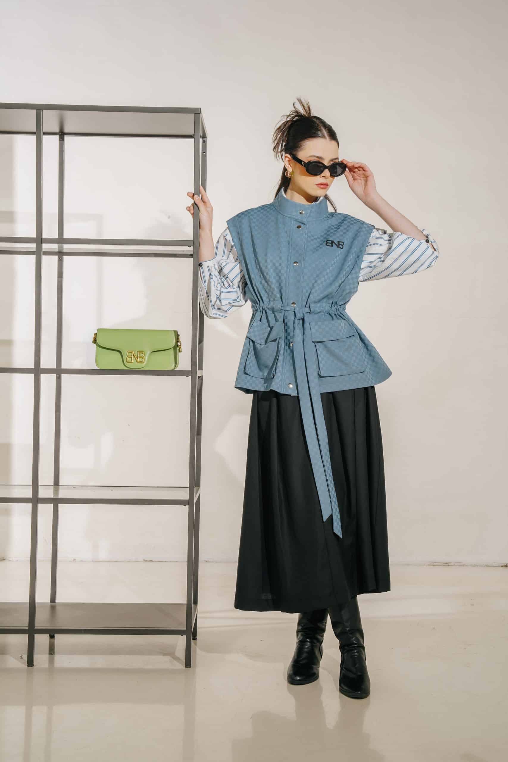 BNB HUDSELLE SKIRT - BLACK