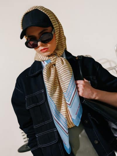 BNB YORKVELLE SCARF - LIGHT YELLOW